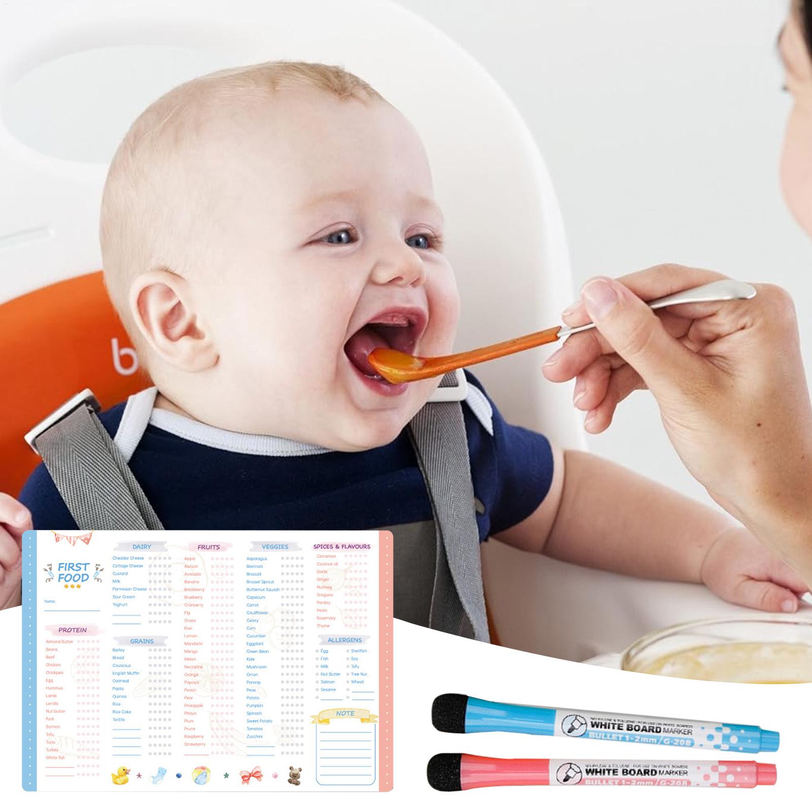 Baby Food Checklist - Magnetic Baby First Foods Checklist Erasable
