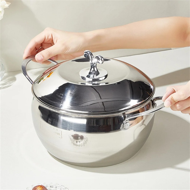 Baby Food Apple - Thickened stainless steel apple pot, soup