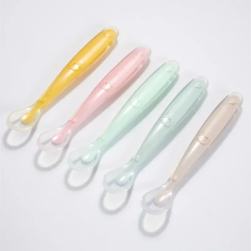 Baby Food Diet - Soft Silicone Baby Spoon Toddler Complementary