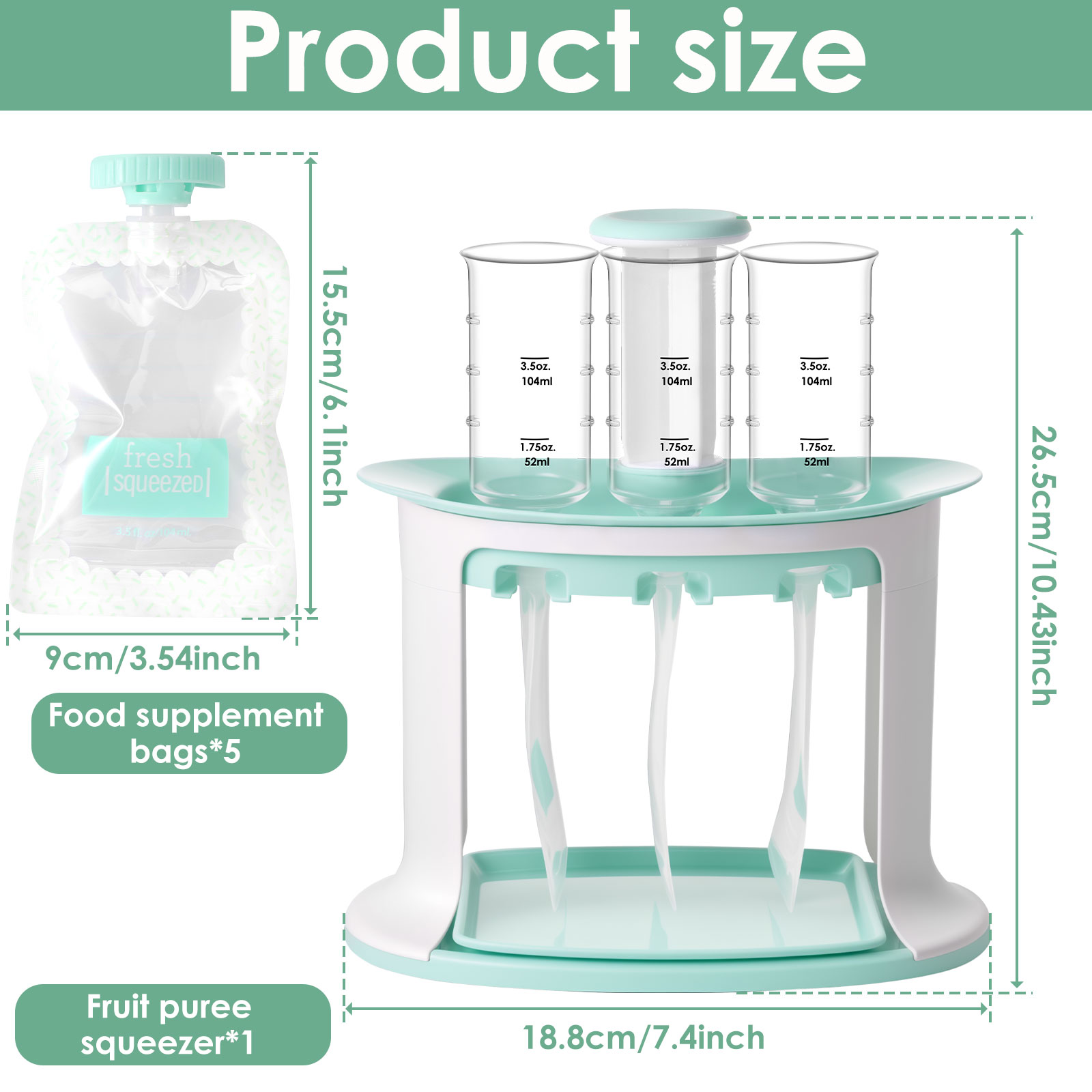 Squeeze Station for Baby Reusa - Baby Food Pouches 1 Year Old review and price
