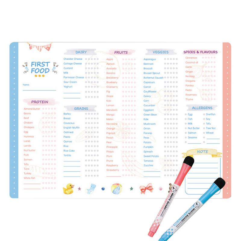 Reusable First Foods Tracker C - Baby Food Checklist review and price