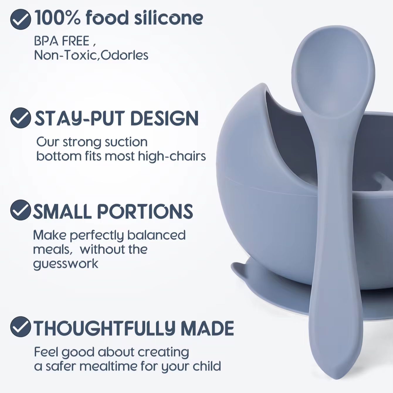 2PC Silicone Sucker Bowl Feedi - Baby Food Diet review and price