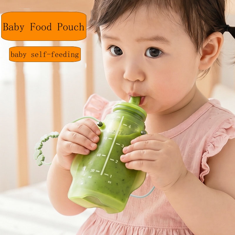 BPA Free Silicone Fruit Puree  - Baby Food Pouches 1 Year Old review and price