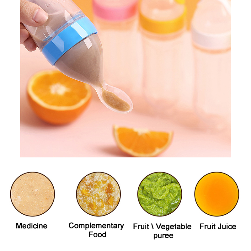 Squeezing Feeding Bottle Silic - Baby Food Diet review and price