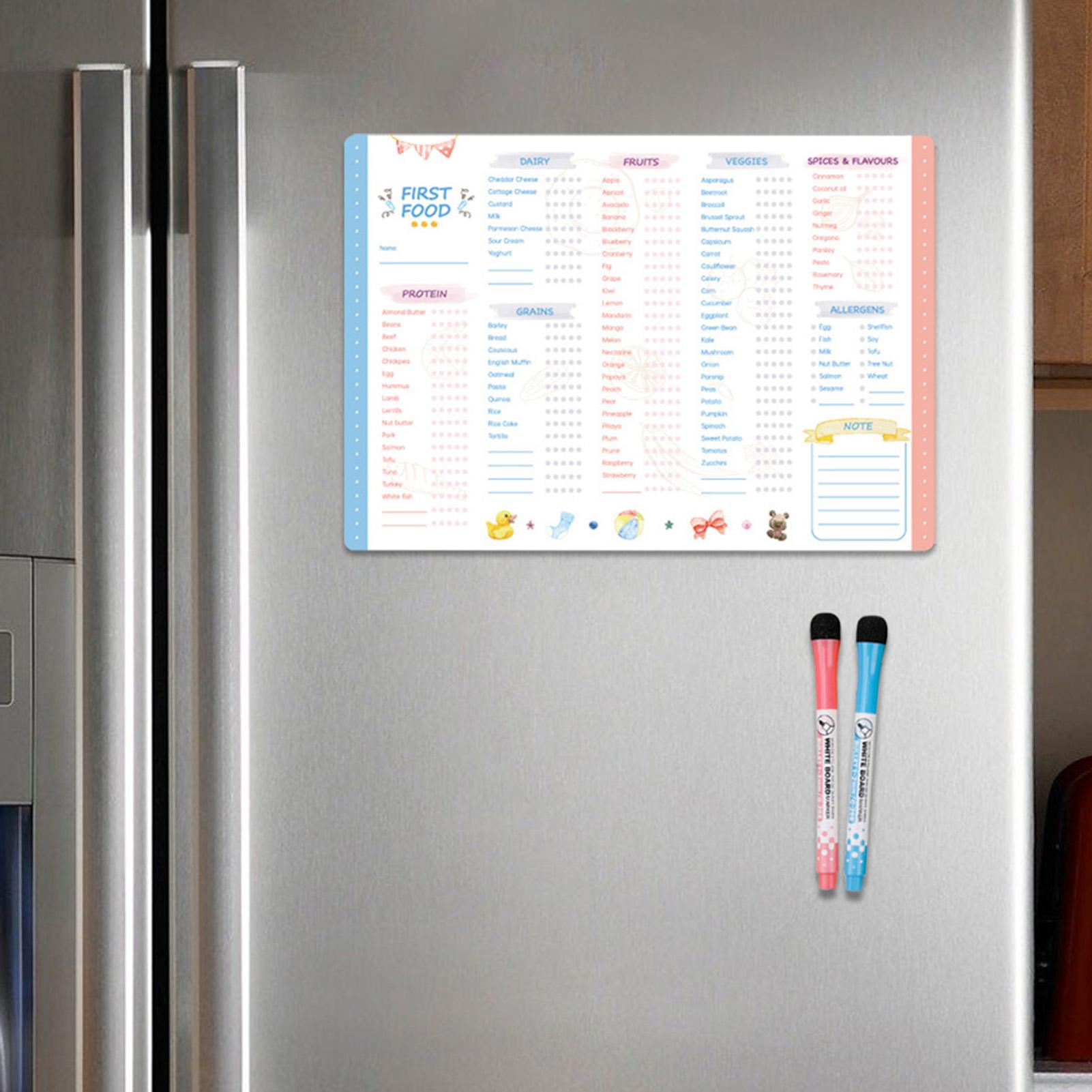 First Foods Chart Magnetic Bab - Baby Food Checklist review and price